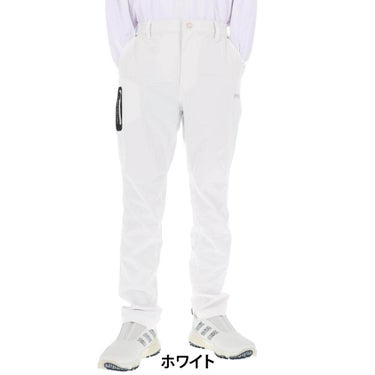 ピン PING　メンズ ミニリップストップ テーパードパンツ 621-6231701　2026年モデル ホワイト 正面着用