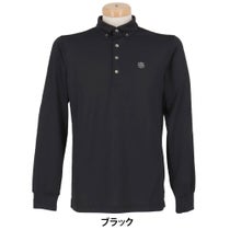 セントアンドリュース St ANDREWS　メンズ ロゴジャガード 長袖 ボタンダウン ポロシャツ 042-6261951　2026年モデル