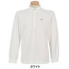 セントアンドリュース St ANDREWS　メンズ ロゴジャガード 長袖 ボタンダウン ポロシャツ 042-6261951　2026年モデル ホワイト 正面着用