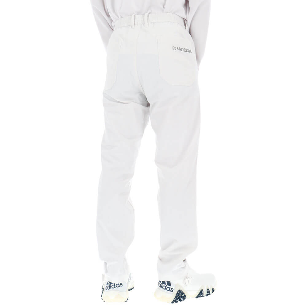 セントアンドリュース St ANDREWS　メンズ ロングパンツ 042-6231951　2026年モデル ホワイト 背面着用
