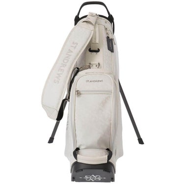 セントアンドリュース St ANDREWS　スタンド式 キャディバッグ 042-7980801 020 グレー　2026年モデル 正面・側面・ショルダーストラップ 全体