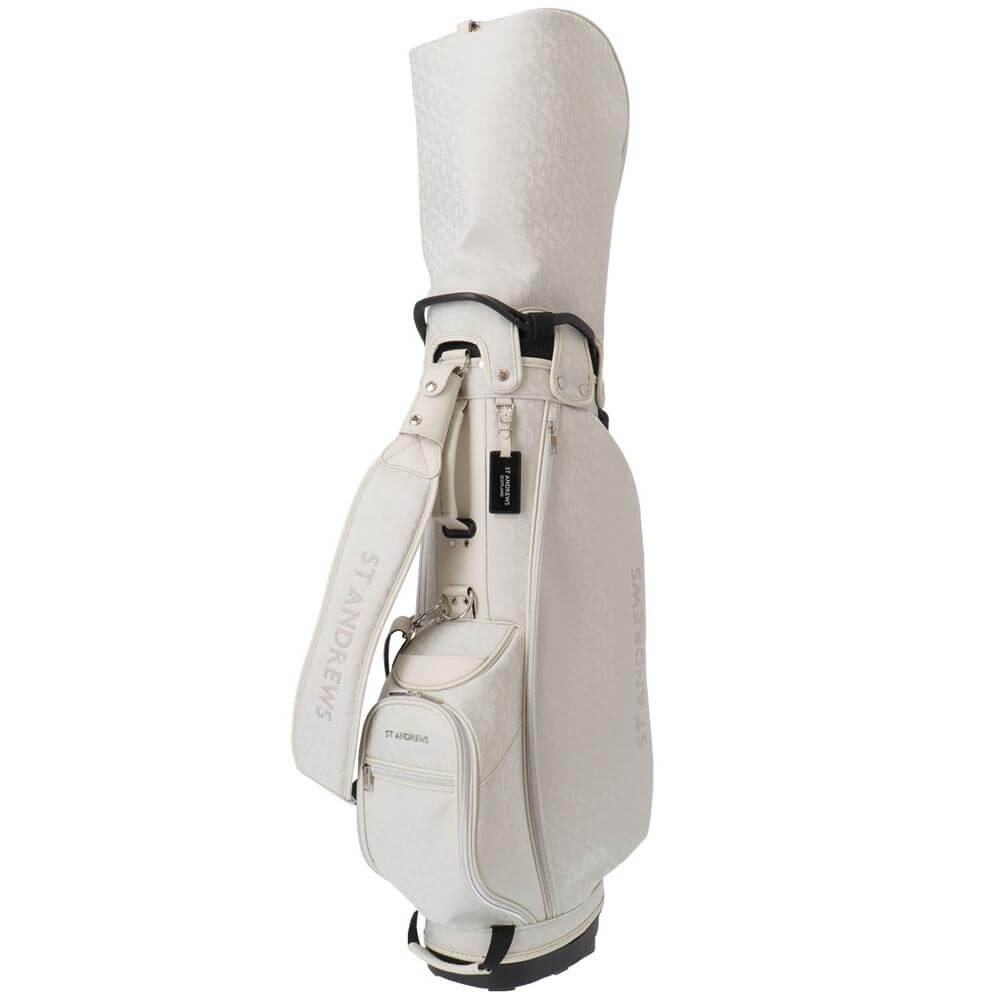 セントアンドリュース St ANDREWS　スタンド式 キャディバッグ 042-7980801 020 グレー　2026年モデル 反対側 全体