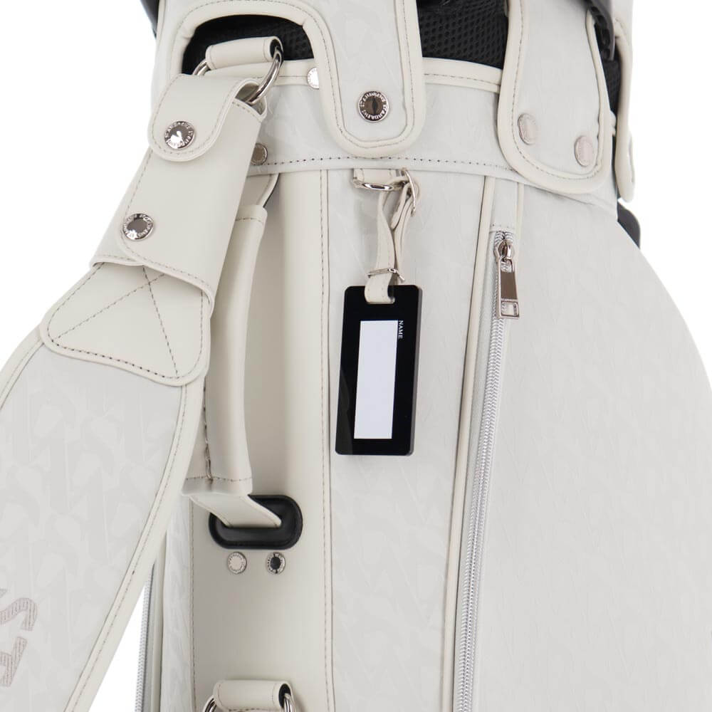 セントアンドリュース St ANDREWS　スタンド式 キャディバッグ 042-7980801 020 グレー　2026年モデル タグホルダー部 ディテール