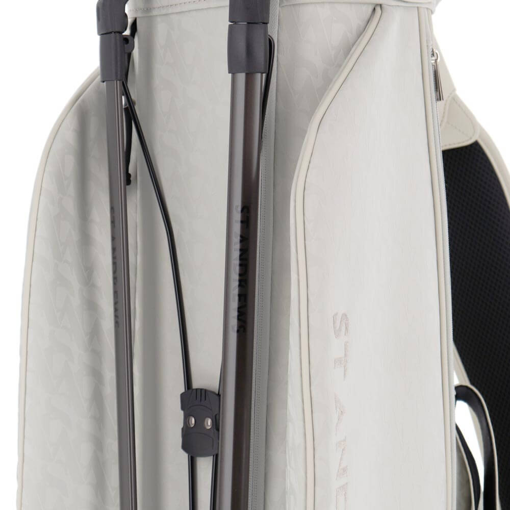 セントアンドリュース St ANDREWS　スタンド式 キャディバッグ 042-7980801 020 グレー　2026年モデル スタンド機構 ディテール