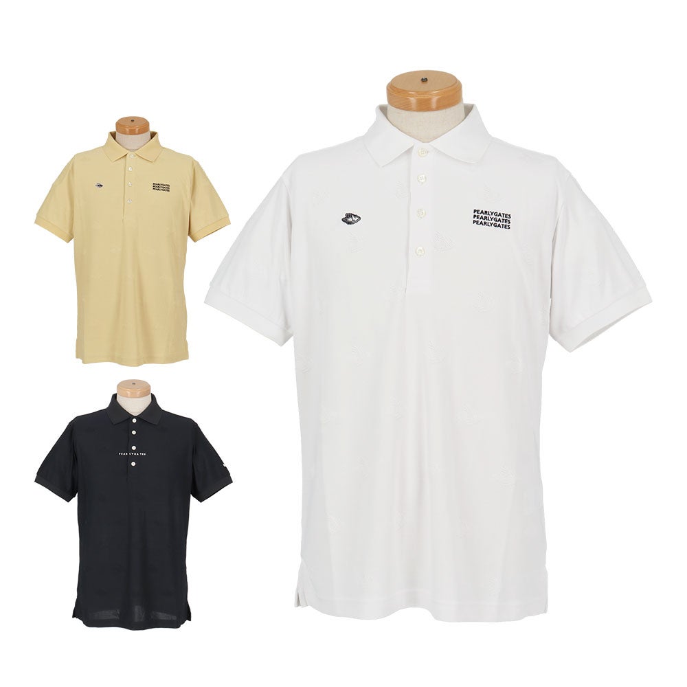 パーリーゲイツ PEARLY GATES　メンズ メッシュジャガード 半袖 ポロシャツ 053-6260906　2026年モデル カラーバリエーション