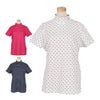 パーリーゲイツ PEARLY GATES　レディース とびうさハート柄 ワッフルプリント 半袖 ハイネックシャツ 055-6267809　2026年モデル
