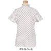 パーリーゲイツ PEARLY GATES　レディース とびうさハート柄 ワッフルプリント 半袖 ハイネックシャツ 055-6267809　2026年モデル 詳細2