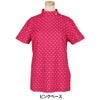 パーリーゲイツ PEARLY GATES　レディース とびうさハート柄 ワッフルプリント 半袖 ハイネックシャツ 055-6267809　2026年モデル 詳細6