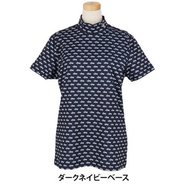パーリーゲイツ PEARLY GATES　レディース とびうさハート柄 ワッフルプリント 半袖 ハイネックシャツ 055-6267809　2026年モデル 詳細10