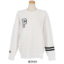 パーリーゲイツ PEARLY GATES　レディース 14G 地柄ジャガード 長袖 クルーネックニットプルオーバー 055-6270901　2026年モデル カラーバリエーション