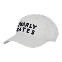 パーリーゲイツ PEARLY GATES ステッチロゴ リサイクルツイル キャップ 053-6287811 020 グレー 2026年モデル グレー