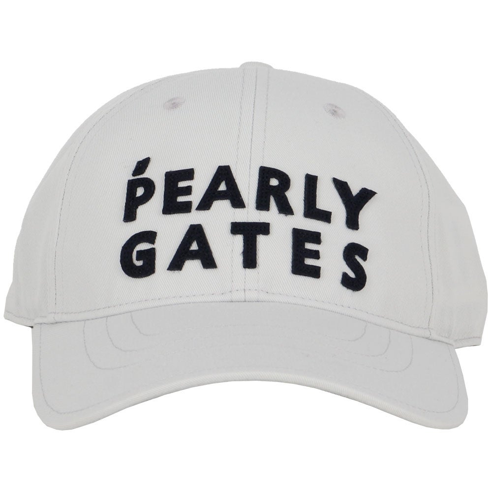 パーリーゲイツ PEARLY GATES　ステッチロゴ リサイクルツイル キャップ 053-6287811 020 グレー　2026年モデル 詳細3