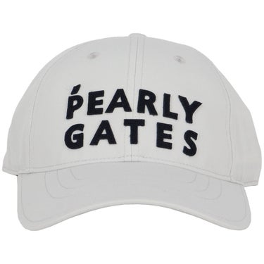 パーリーゲイツ PEARLY GATES　ステッチロゴ リサイクルツイル キャップ 053-6287811 020 グレー　2026年モデル 詳細3