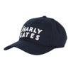 パーリーゲイツ PEARLY GATES　ステッチロゴ リサイクルツイル キャップ 053-6287811 120 ネイビー　2026年モデル ネイビー