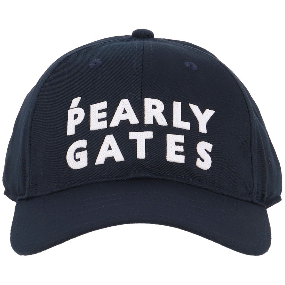 パーリーゲイツ PEARLY GATES　ステッチロゴ リサイクルツイル キャップ 053-6287811 120 ネイビー　2026年モデル 詳細3
