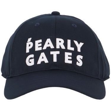 パーリーゲイツ PEARLY GATES　ステッチロゴ リサイクルツイル キャップ 053-6287811 120 ネイビー　2026年モデル 詳細3