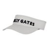 パーリーゲイツ PEARLY GATES　ステッチロゴ リサイクルツイル バイザー 053-6287812 020 グレー　2026年モデル グレー