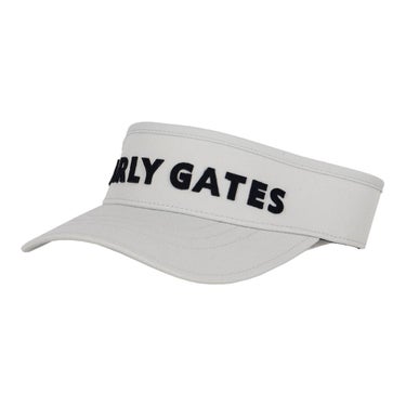 パーリーゲイツ PEARLY GATES　ステッチロゴ リサイクルツイル バイザー 053-6287812 020 グレー　2026年モデル グレー
