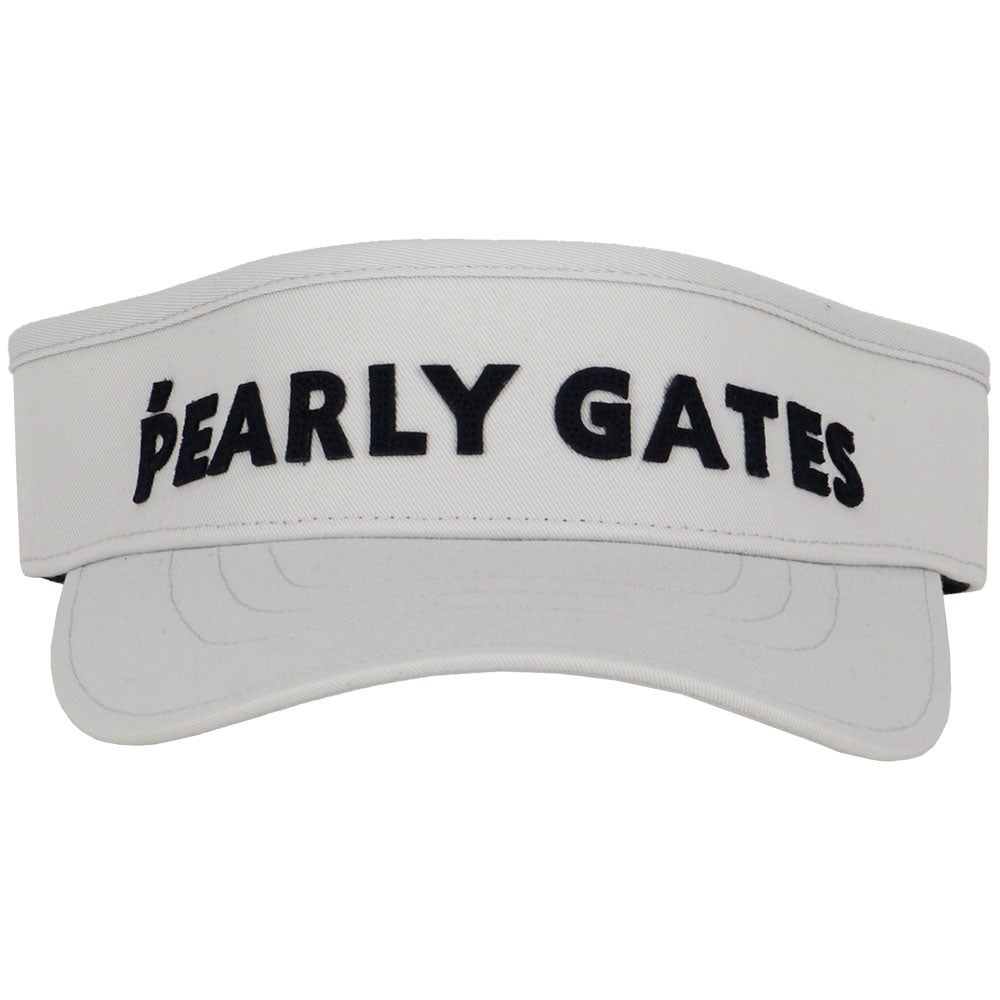 パーリーゲイツ PEARLY GATES　ステッチロゴ リサイクルツイル バイザー 053-6287812 020 グレー　2026年モデル 詳細4