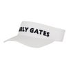 パーリーゲイツ PEARLY GATES　ステッチロゴ リサイクルツイル バイザー 053-6287812 030 ホワイト　2026年モデル ホワイト