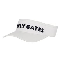 パーリーゲイツ PEARLY GATES ステッチロゴ リサイクルツイル バイザー 053-6287812 030 ホワイト 2026年モデル ホワイト
