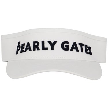 パーリーゲイツ PEARLY GATES　ステッチロゴ リサイクルツイル バイザー 053-6287812 030 ホワイト　2026年モデル 詳細4