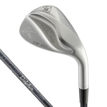 キャスコ　ドルフィン メンズ ウェッジ セミグースネック ハイスピン DW-125G High Spin　Dolphin DP-231 カーボンシャフト　2026年モデル ヘッド背面・シャフト 全体