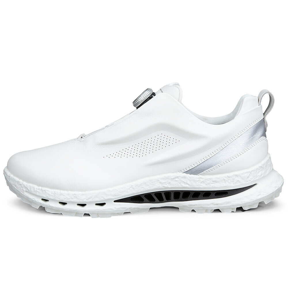 ecco エコー　BIOM C5 PREMIUM BOA GORE-TEX レザー スパイクレス ゴルフシューズ 132634 54510 WHITE/BUFFED SILVER　2026年モデル 詳細2