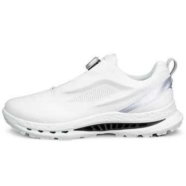 ecco エコー　BIOM C5 PREMIUM BOA GORE-TEX レザー スパイクレス ゴルフシューズ 132634 54510 WHITE/BUFFED SILVER　2026年モデル 詳細2