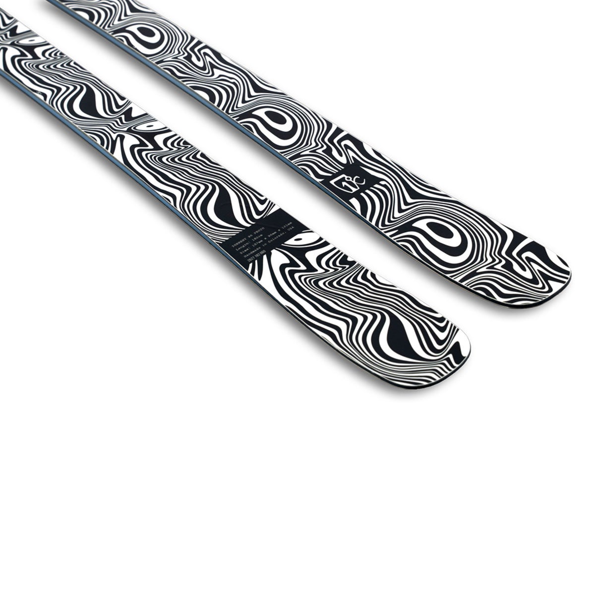 アイスランティック ICELANTIC　Torrent 96 Prototype トレント 96 プロトタイプ　スキー板 単品 2026-2027 トップシート グラフィック先端部アップ