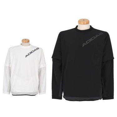 アディダス adidas　メンズ デタッチャブル クルーネック ロゴ ウィンドジャケット CC006　2026年モデル カラーバリエーション・商品全体