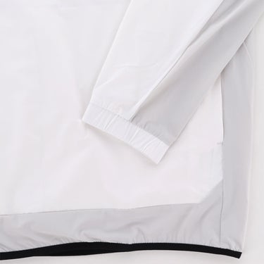 アディダス adidas　メンズ デタッチャブル クルーネック ロゴ ウィンドジャケット CC006　2026年モデル 別カラー 正面着用