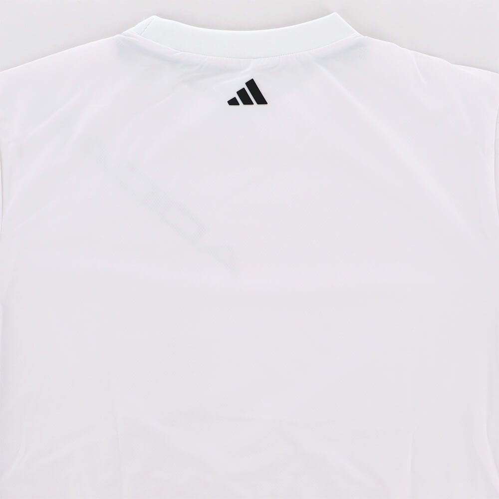 アディダス adidas　メンズ デタッチャブル クルーネック ロゴ ウィンドジャケット CC006　2026年モデル ロゴ・生地ディテール