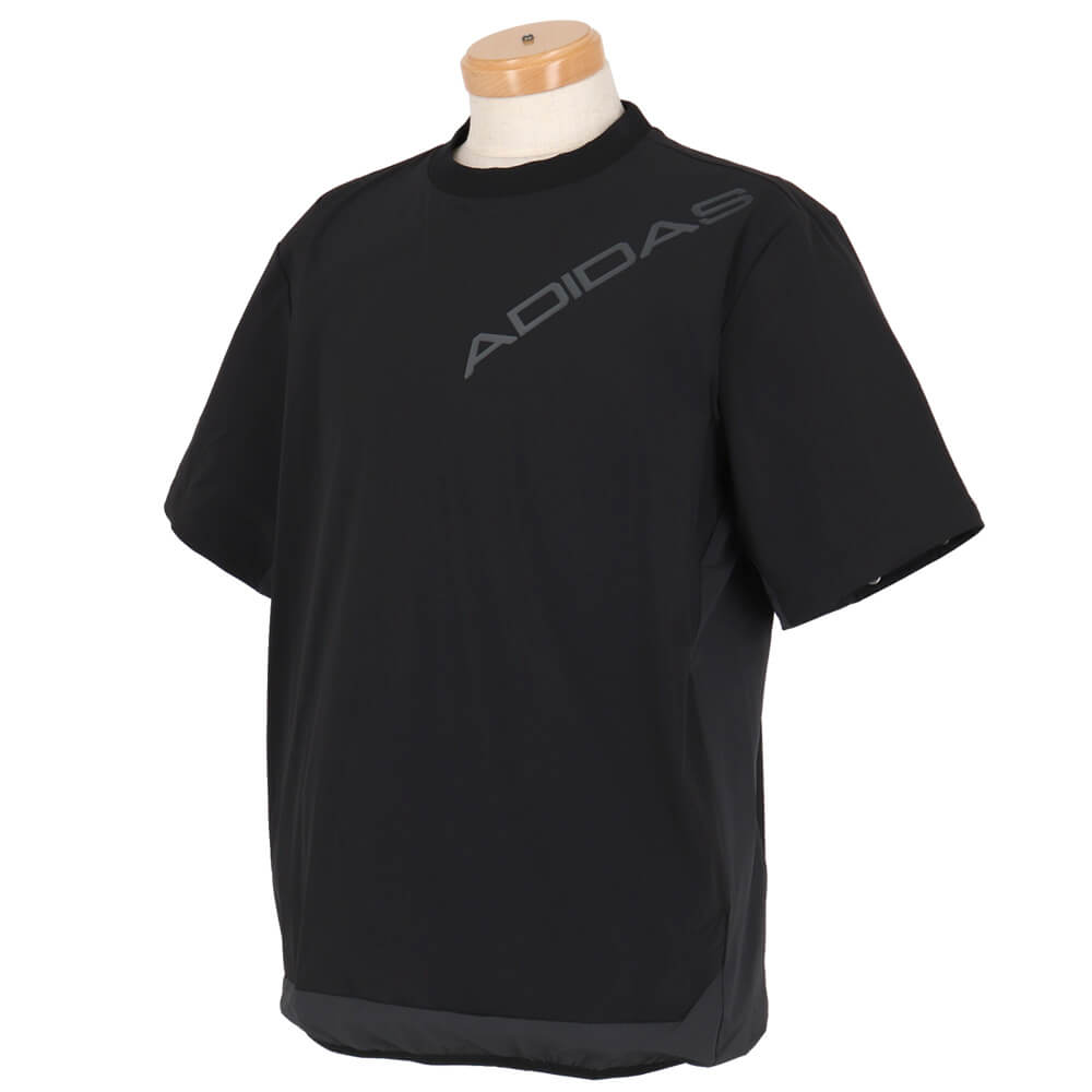 アディダス adidas　メンズ デタッチャブル クルーネック ロゴ ウィンドジャケット CC006　2026年モデル 仕様ディテール