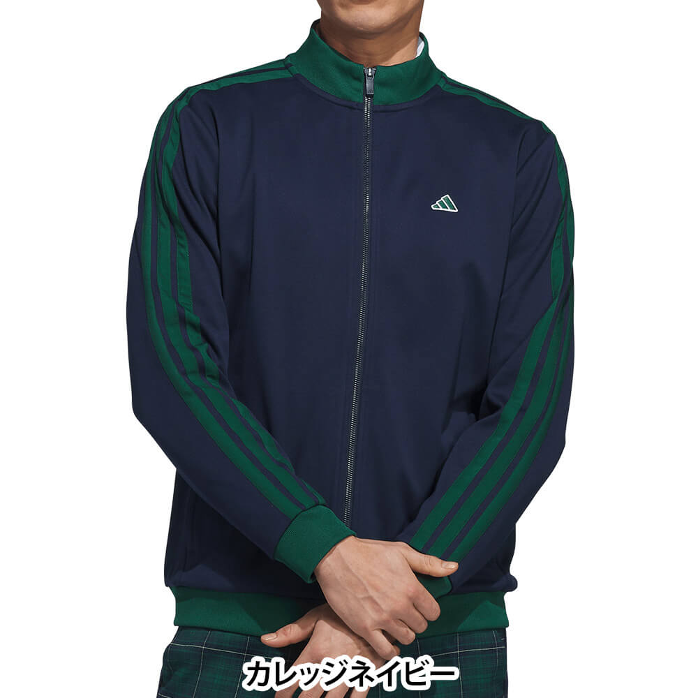 アディダス adidas　メンズ スリーストライプス 長袖 トラックジャケット CJ499　2026年モデル 別カラー 背面着用