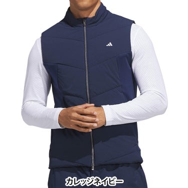 アディダス adidas　メンズ フルジップ ベスト F6371　2026年モデル 詳細4