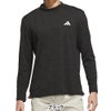 アディダス adidas　メンズ TWISTKNIT ジャガード 長袖 モックネック シャツ MBJ37　2026年モデル 別カラー 正面着用