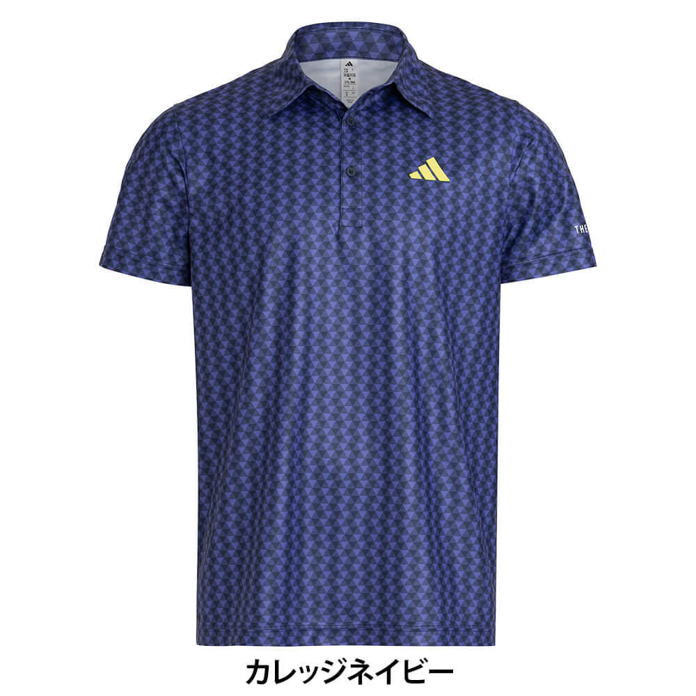 アディダス adidas　メンズ ジオメトリックプリント 半袖 ポロシャツ OGH80　2026年モデル 詳細6