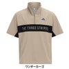 アディダス adidas　メンズ カラーブロック ハーフジップ 半袖 ジャケット OGH81　2026年モデル 別カラー 背面着用