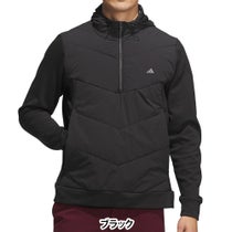 アディダス adidas　メンズ ハーフジップ ハイブリッド ストレッチ 長袖 フーディー P4125　2026年モデル カラーバリエーション・商品全体