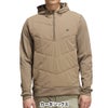 アディダス adidas　メンズ ハーフジップ ハイブリッド ストレッチ 長袖 フーディー P4125　2026年モデル 別カラー 正面着用