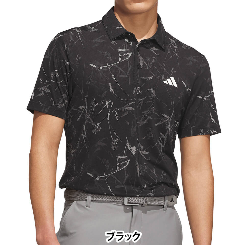 アディダス adidas　メンズ メッシュ リーフプリント 半袖 ポロシャツ Q4572　2026年モデル 詳細6