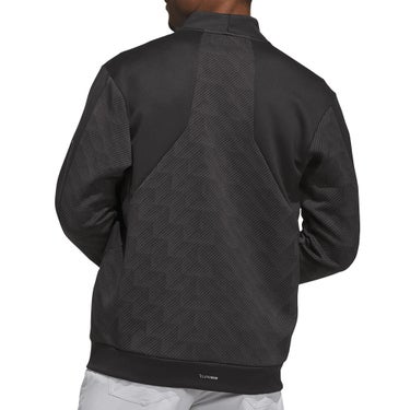 アディダス adidas　メンズ ファブリックミックス フルジップ 長袖 ジャケット RO807　2026年モデル 背面着用