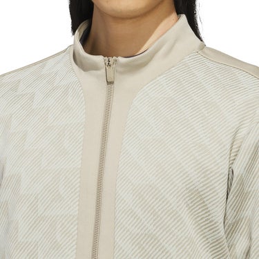 アディダス adidas　メンズ ファブリックミックス フルジップ 長袖 ジャケット RO807　2026年モデル 別カラー 背面着用