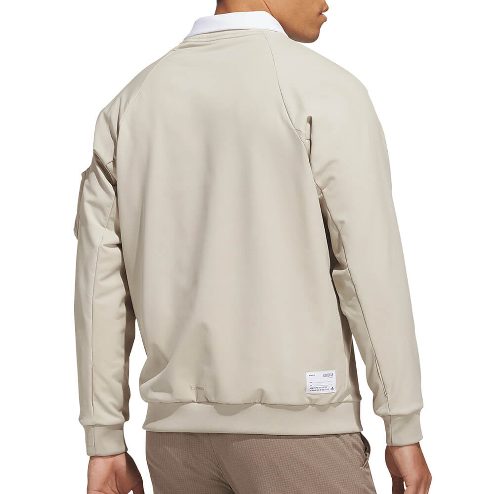 アディダス adidas　メンズ 起毛 クルーネック 長袖 プルオーバー SS801　2026年モデル 別カラー 正面着用