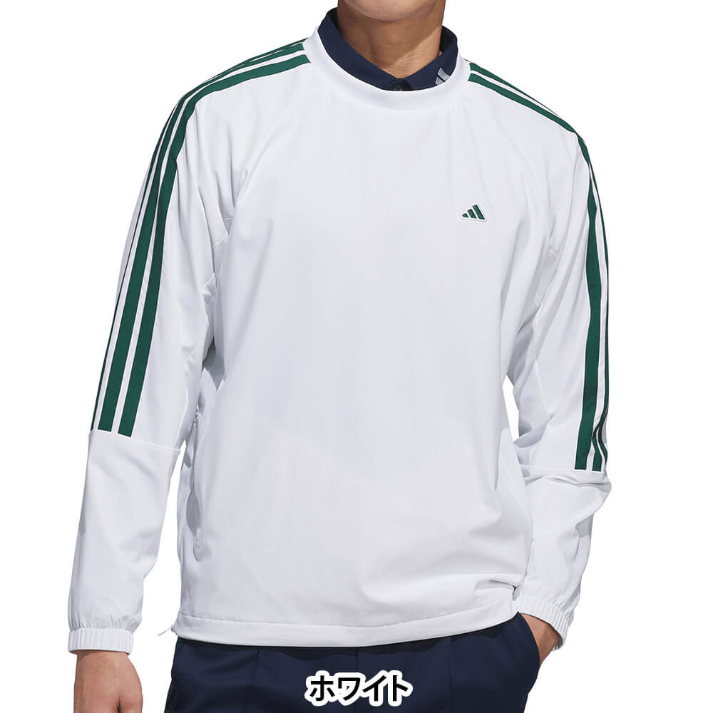 アディダス adidas　メンズ スリーストライプス プルオーバー 長袖 ジャケット TS126　2026年モデル 正面着用