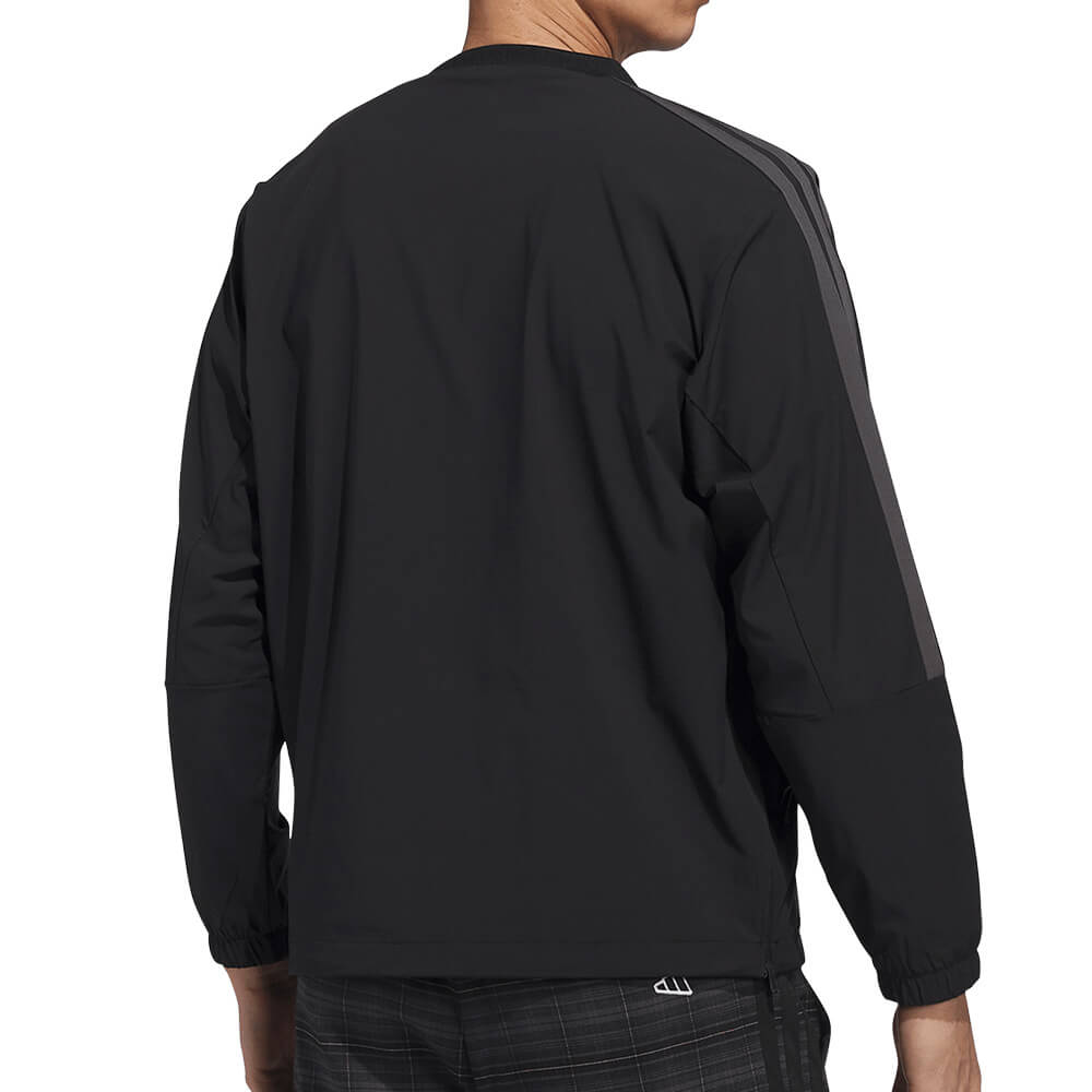 アディダス adidas　メンズ スリーストライプス プルオーバー 長袖 ジャケット TS126　2026年モデル 別カラー 正面着用