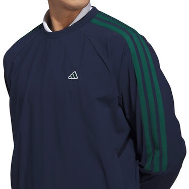 アディダス adidas　メンズ スリーストライプス プルオーバー 長袖 ジャケット TS126　2026年モデル 別カラー 背面着用