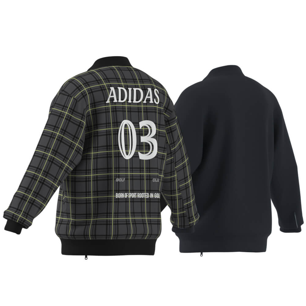 アディダス adidas　メンズ ウーブン スイングトップ リバーシブル 長袖 ジャケット VS128　2026年モデル 背面デザイン比較