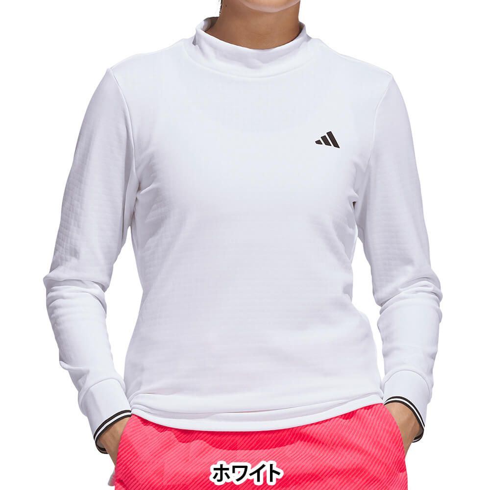 アディダス adidas　レディース 長袖 モックネック シャツ ID210　2026年モデル 正面着用